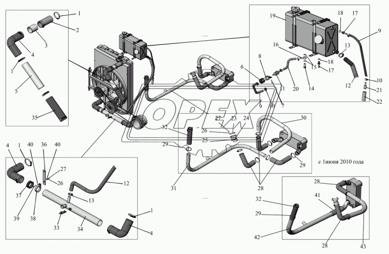 152-1303160-62 Патрубок МАЗ
